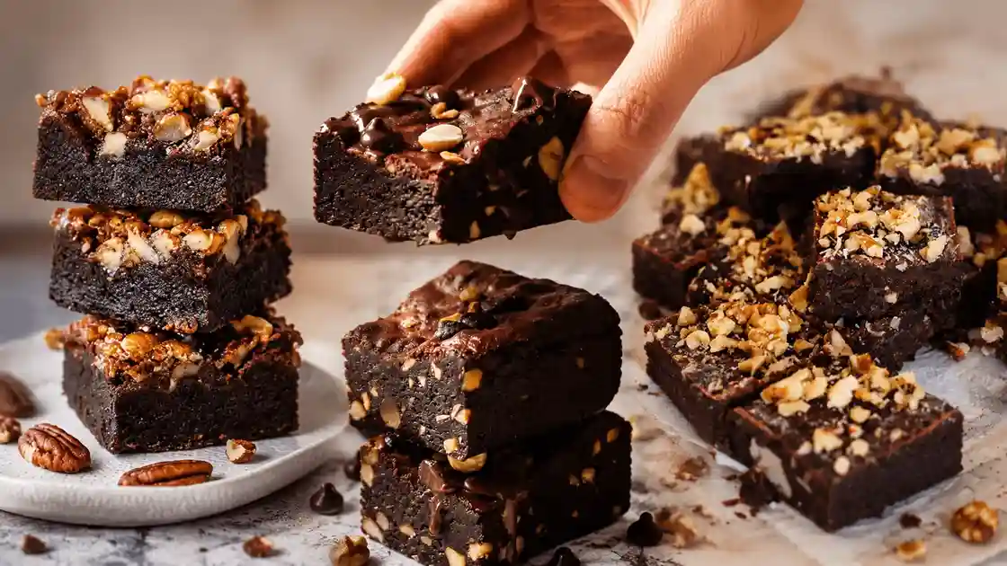 Dates Walnut Brownies